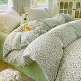 New Class A All-cotton Oxygen-enriched Double-layer Yarn Printed Quilt Cover Skin-friendly  Breathable Duvet Cover 220x240
