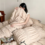 Fre Princ Sle Four-Piece Bedding Set Soft Skin-Care Fabrics Active Printing Warmth Retention for Everyone