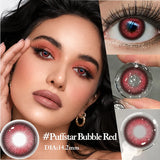 2pcs Purple Fashion Colorld Contact Lenses For Eyes Pupils Natural Lenses Eyes Brown Lenses Blue Eyes Green Lense Makeup