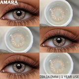 Brown Color Contacts for Eyes Makeup Eyes Lenses Gray Pupils Blue Eyes Contacts Colorful Makeup Black Lens for Party