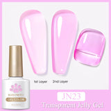 10ml Blossoming Gel Nail Polish Clear Watercolor Spreading Effect Functional Gel Easy To Apply Nail Art Design Home