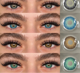 New Natural Color Contact Lenses 2pcs Blue Eyes Lenses Gray Eye Contact Brown Colored Eye Lens Green Beauty Makeup Lens