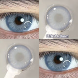 (2pcs)1Pair Myopia Color Contact Lenses for Eyes Fashion Prescription Lenses Beauty Pupils Blue Green Brown Grey Lenses