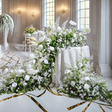 200CM Artificial Forest Green Plants Bell Orchids Arranged Wedding Long Tables Conference Tables Arranged Flower Arch Decoration
