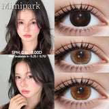 Natural Style Big Diameter Colored Contacts 2pcs Multi-Tone Half Yearly Lenses for Daily Outfit Premium Look