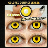 Anime Cosplay Colored Contact Lenses Yearly Disposable 1 Pair Violet Cute Big Eyes Soft Lenses for Cos Party Makeup