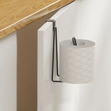 Bathroom Tissue Holder, Sturdy Toilet Paper Holder, Punch-free Tissue Holder for Bathroom-kitchen and Closet, Multi-purpose Hook