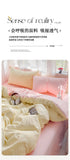 Solid Color Bedding Set Kids Twin Full Queen Size Washed Cotton Single Couple Duvet Cover Set Quilt Cover Pillowcases Bed Linen