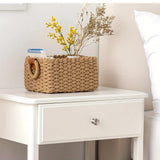Bohemian Style Storage Basket Cosmetics Storage Basket Storage Basket with Handle Desktop Miscellaneous Storages Baskets