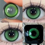 2pcs/pair Cyber Series Halloween Colored Contact Lenses for Makeup Eyes Big Pupils Red Contact Lenses Brown Lens Myopia
