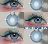 Blue Lenses with Prescription Myopia Colored Contact Lenses for Eye Cosmetic Eye Contacts Lens with Degree Yearly Pupil