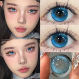 1Pair Natural Eye Color Contact Lenses with Prescription Korean Lenses Beauty Pupils Makeup Contacts High Quality Lenses