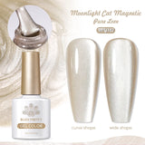 Gold Reflective Moonlight Gel Nail Polish Cat Magnetic Aurora Spar Glitter Semi-Permanant Varnish Nail Art Magnetic