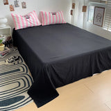 INS Bed Linen Embroideries Stripe bedding Duvet Cover Queen Bedding Set Comforter Cover Sets With Pillowcase Bed Sheets Set
