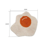 Tufted Rug Fried Frangipani Pattern Entrance Hallway Doormat Rug Non-Slip Abosrbent Bath floormat Bedroom Kitchen Toilet Carpet