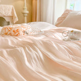 100% Cotton Pleated Lace Ruffles Korean Princess Style Duvet Cover Set Bed Sheet Or Fitted Sheet Pillowcases Girls Bedding Set