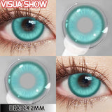 Cosplay Colored Contact Lenses - Stardust Brown & Gray Cosmetic Lens 1Pair Yearly Disposable Eye Makeup Color Contacts