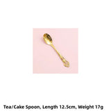 Retro Ins Luxury Relief Stainless Steel Fork And Knife Set Golden And Silver Home Dining Utensils Steak Knife And Fork Set