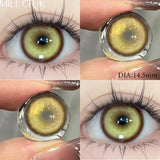 2 Pcs Hot Sale Colored Contact Lens Nature Brown with Myopia Degree Grade 0.00- 8.00 Soft Lens Fast Shipping