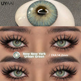 1 Pair Fashion Lenses Colored Contact Lenses for Eyes Beauty Green Eyes Lenses Natural  Brown Lens Grey Lens