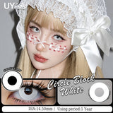 1 Pair Colored Contact Lenses Red Halloween Crazy Eye Lenses Blue Contact Lenses For Role Play Party Yearly