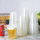 100PCS Disposable Clear Plastic Cup Outdoor Picnic Birthday Kitchen Party Tableware Tasting 220ml Picnic Plastic Cup Wholesale