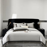 4Pcs Premium 1000TC Egyptian Cotton Simple Solid Color Bedding Set Duvet Cover Bed Sheet/Fitted Sheet Pillowcases Home Textiles