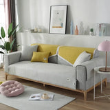 Waffle Simple and Luxurious Solid Color Sofa Cushion Four Seasons Universal Anti Slip Sofa Cover Armrest Backrest Towels