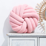 Pillow with Three Strands of Rope Tied To A Ball Circular Sofa Armchair Lazy Seat Cushion Office Cushion Futon Office Cushion