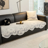 Irregular Sofa Covers Protector, 2 Seater, Chenille couch slipcover, Non Slip, Chair Furniture Protector, for All Season
