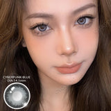 2pcs Cyberpunk Blue Contact Lenses for Eyes Beauty Eye Color lenses Natural Gray Lens Fashion Color Pupils Myopia Lenses
