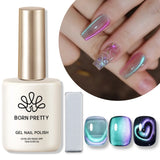 15ml Aurora Glitter Gel Nail Polish Iridescent Pearl Shimmer Effect Soak Off UV LED Manicure Varnishes