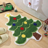 Christmas Tree Home Rugs Bedroom Rug Carpet Floor Mat Entrance Door Bedroom Bath Toilet Anti Slip Mats Imitation Cashmere Carpet