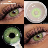 1pair Natural Colored Contact Lenses Brown Eye Lenses Gray Makeup Eyes Pupils Lens Yearly Green Beautiful Pupils Yearly