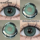 1 Pair Fashion Colored Contact Lenses Popular Natural Gray Brown Beauty Pupils Blue Eyes Lens Yearly Blue Eyes Contact