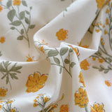New Floral Double-piece Washed Cotton Quilt Cover  Skin-friendly Breathable Student Dormitory Duvet Covers Without Pillowcases