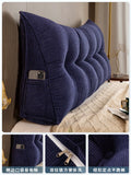 Long Pillow Headboard Cushion Triangle Large Back Bed Soft Bag Pillow Can Be Disassembled and Washed Bedroom Sofa
