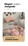 Solid Color Bedding Set Twin Full Queen Size Bed Flat Sheet Soft Kids Adults Duvet Cover Set Quilt Cover Pillowcases Bed Linen