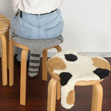 Cute Tufting Cat Tail Seat Mat Cushion Soft Fluffy Cartoon Stool Chair Sofa Pad Decoration Home Office Decor 57x36cm
