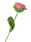 Handmade Crocheted Rose Flower Bouquet Artificial Flowers Wool Flower Finished Product Valentine's Day Teacher's Day Gift