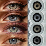 Half Yearly Soft Colored Contact Lenses for Daily Eye Cosmetic Makeup 14.5mm Multichrome Beauty Styling Lens