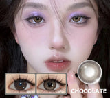 1 Pair Fashion Colored Contact Lenses Korean Brown Contact Lenses High Quality Natural Cosmetic Pupils Lenses Annual
