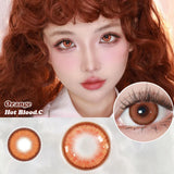 1pair Color Contact Lenses Cosplay Halloween Softlens 14.2mm