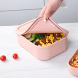 Silicone Bento Lunch Box Microwave Heating Lunch Box Fruit & Vegetable Storage Box Suitable for Students and Office Workers