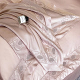 Luxury Hollow Embroidery Wide Edge Bedding Set 1000TC Lyocell Cotton Soft Silky Duvet Cover Flat/Fitted Bed Sheet Pillowcases