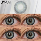 2pcs/Pair Contact Lenses Fast Shipping Gray Lenses for Eyes Korean Fashion Beauty Pupils Planet Eye Color Lens Yearly