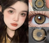 Colored Contacts Lenses with Myopia Naturally Gray Brown Beautiful Pupils with Degree Blue Eyes Lenses Fast Shipping