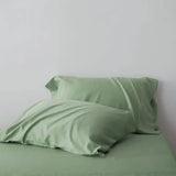 2Pcs Pillowcases 100% Bamboo Fiber Cooling Anti-bacterial Solid Color Hotel Home Summer Envelope Style Pillow Covers 50x75cm