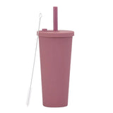 700ml,Double-Layer Straw Cup/MUG,Drinkware,Environmentally Friendly Plastic,Large Diameter,Transparent Milk Tea Cup,Holiday Gift