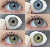 1 Pair Colorful Eyes Blue Lenses Korean Natural Lenses Color Contact Lenses Eyes Gray Soft Beautiful Pupil Annual Use